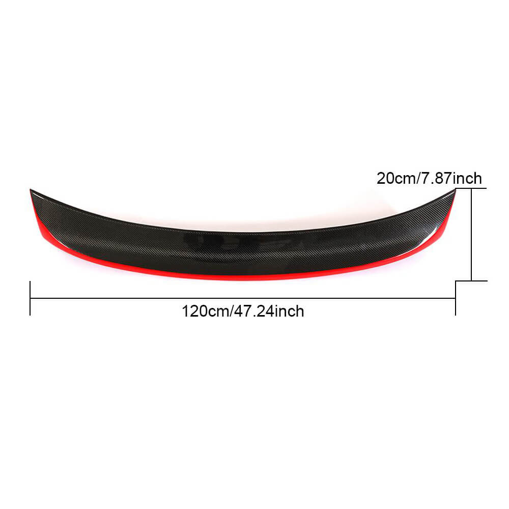 BMW 3 Series E46 325Ci 330Ci M3 Coupe 2000-2006 Rear Trunk Spoiler Carbon Fiber-Ahacarbon