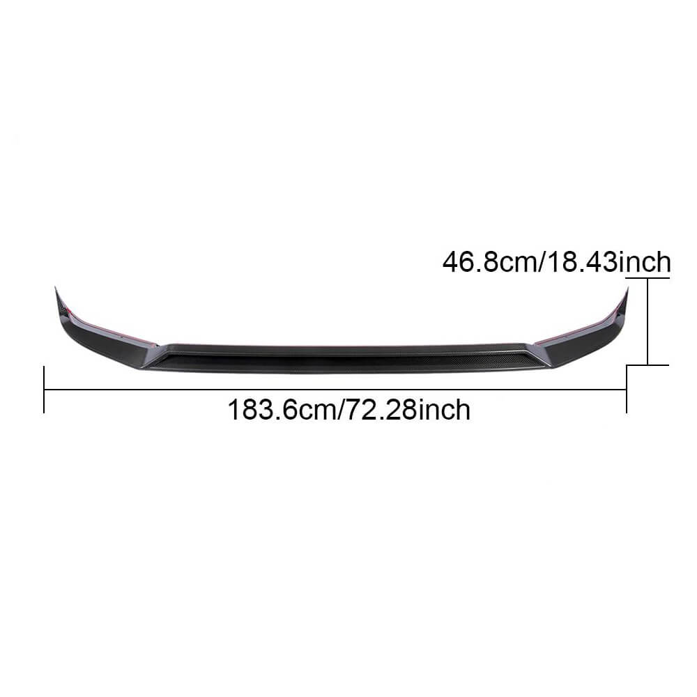 For Mercedes Benz G Class W463 G63 AMG Wagon 2019UP Carbon Fiber Front Bumper Lip Chin Spoiler-Ahacarbon