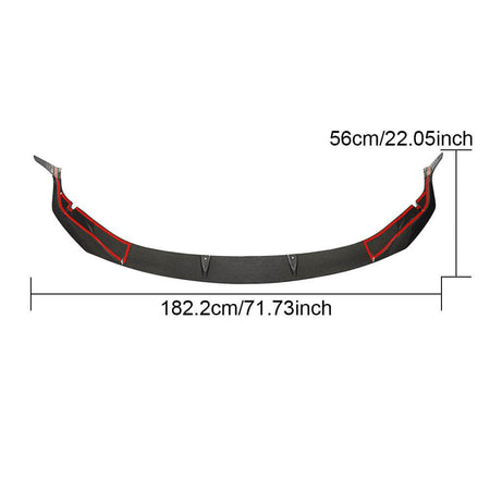 Lexus GS F Base L10 2016-2020 Front Bumper Lip Carbon Fiber-Ahacarbon