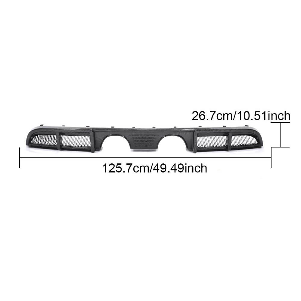 Porsche 911 Carrera 4 GTS 2017 Rear Bumper Diffuser Lip Carbon Fiber-Ahacarbon