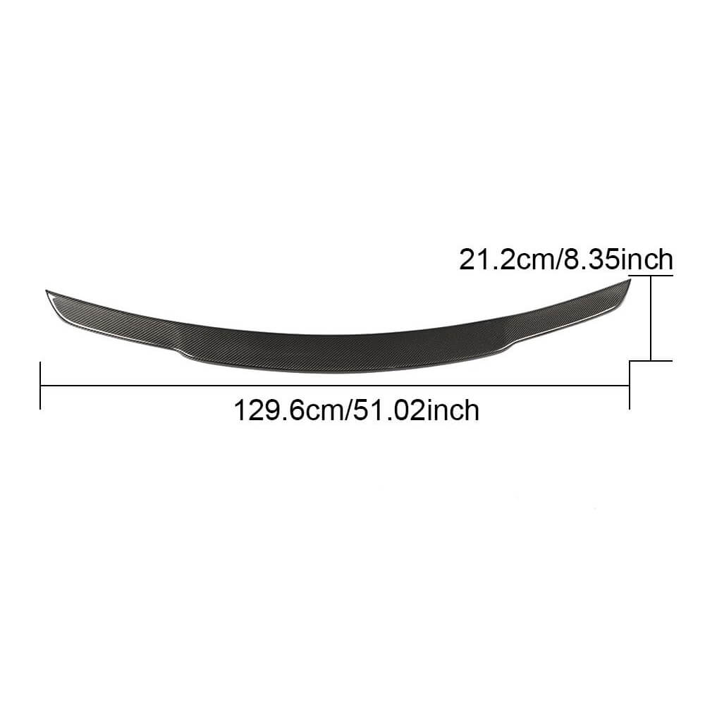 Mercedes Benz S Class W222 2014-2020 Rear Trunk Spoiler Carbon Fiber-Ahacarbon