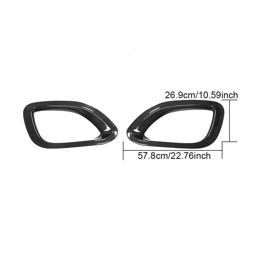 Jaguar F-TYPE Base 2021UP Side Air Vents Dry Carbon Fiber-Ahacarbon