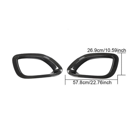 Jaguar F-TYPE Base 2021UP Side Air Vents Dry Carbon Fiber-Ahacarbon
