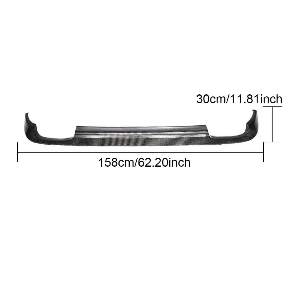 Mercedes Benz W212 Base Sedan Pre-facelift 2010-2013 Rear Bumper Diffuser Carbon Fiber-Ahacarbon