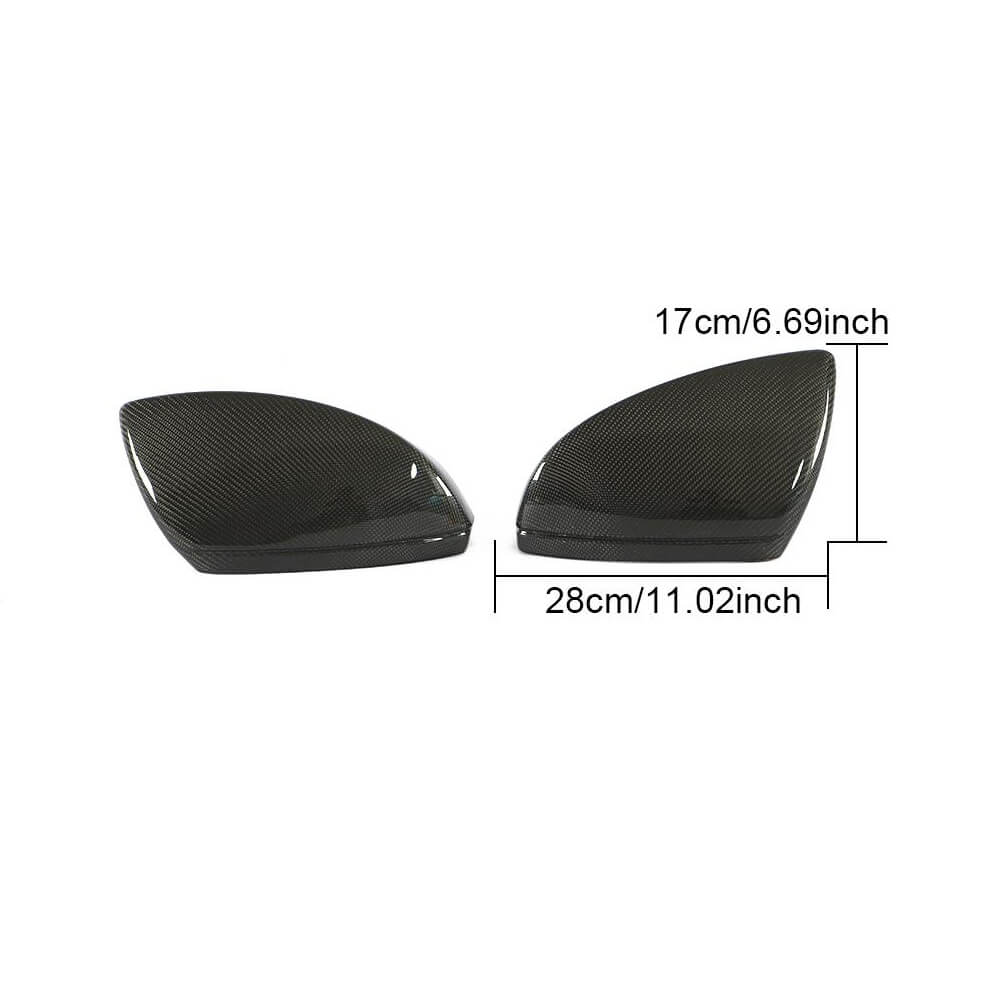 Audi A6 A7 A8 Quattro C8 2019-2022 Mirror Covers Replacement Style Carbon Fiber-Ahacarbon