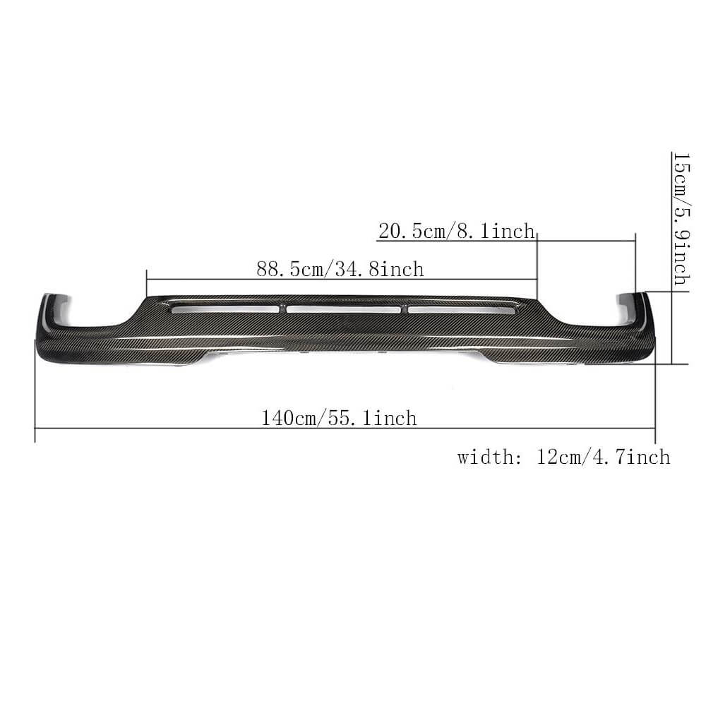 BMW 5 Series F10 M Sport 2012-2016 Rear Bumper Diffuser Carbon Fiber-Ahacarbon
