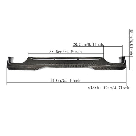 BMW 5 Series F10 M Sport 2012-2016 Rear Bumper Diffuser Carbon Fiber-Ahacarbon