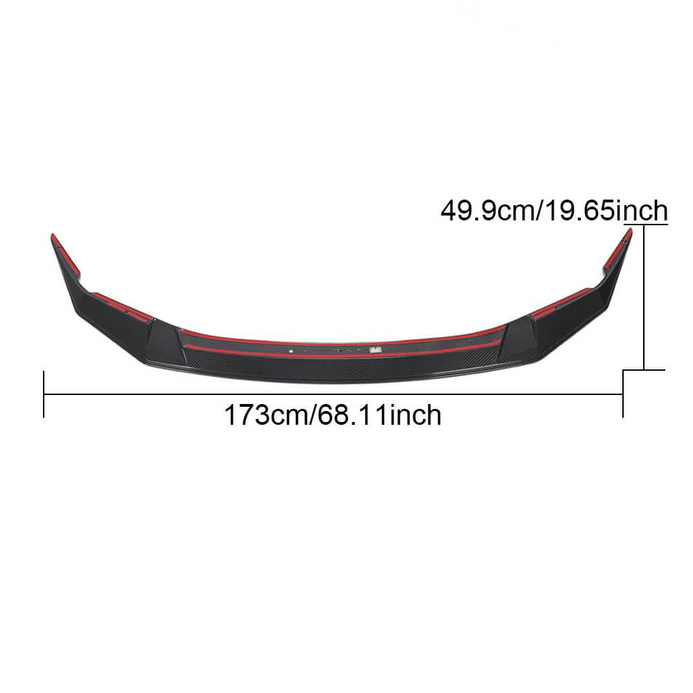BMW 5 Series F90 M5 Sedan LCI 2021UP Front Bumper Lip Dry Carbon Fiber-Ahacarbon