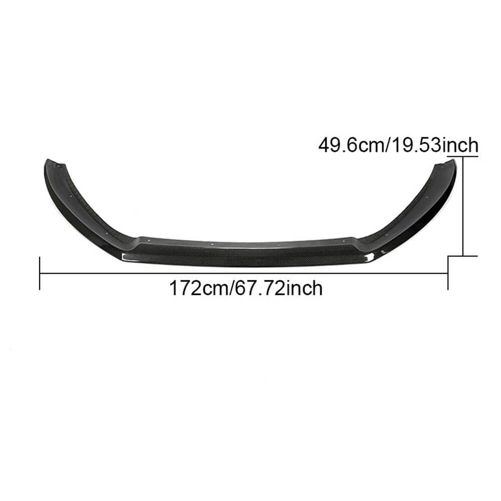 Audi S5 A5 Sline B8 Pre-facelift 2008-2011 Front Bumper Lip Carbon Fiber-Ahacarbon