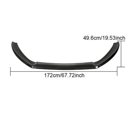 Audi S5 A5 Sline B8 Pre-facelift 2008-2011 Front Bumper Lip Carbon Fiber-Ahacarbon