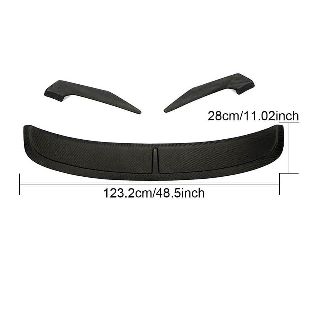 Porsche 718 Boxster Convertible 2016-2021 Rear Spoiler Matte Carbon Fiber-Ahacarbon