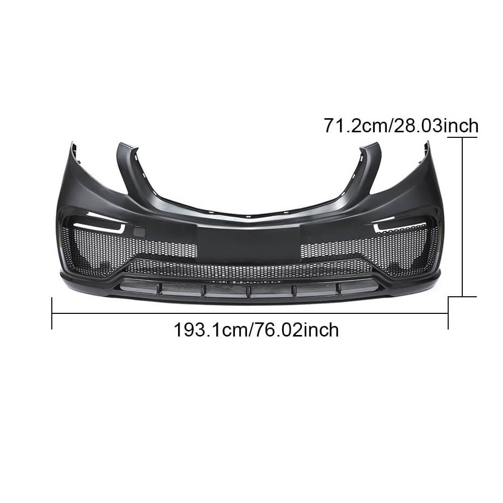Mercedes Benz V Class W447 Vito 2015-2019 Front Bumper Carbon Fiber-Ahacarbon