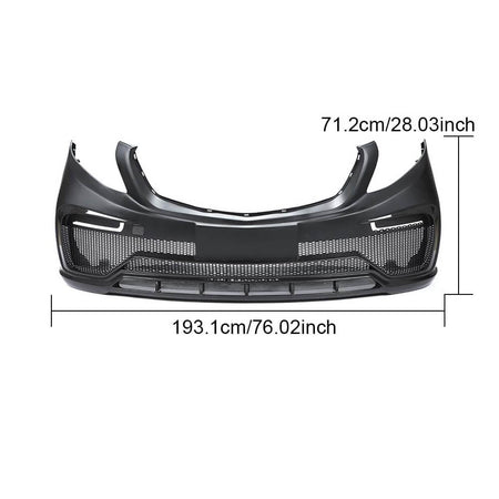 Mercedes Benz V Class W447 Vito 2015-2019 Front Bumper Carbon Fiber-Ahacarbon