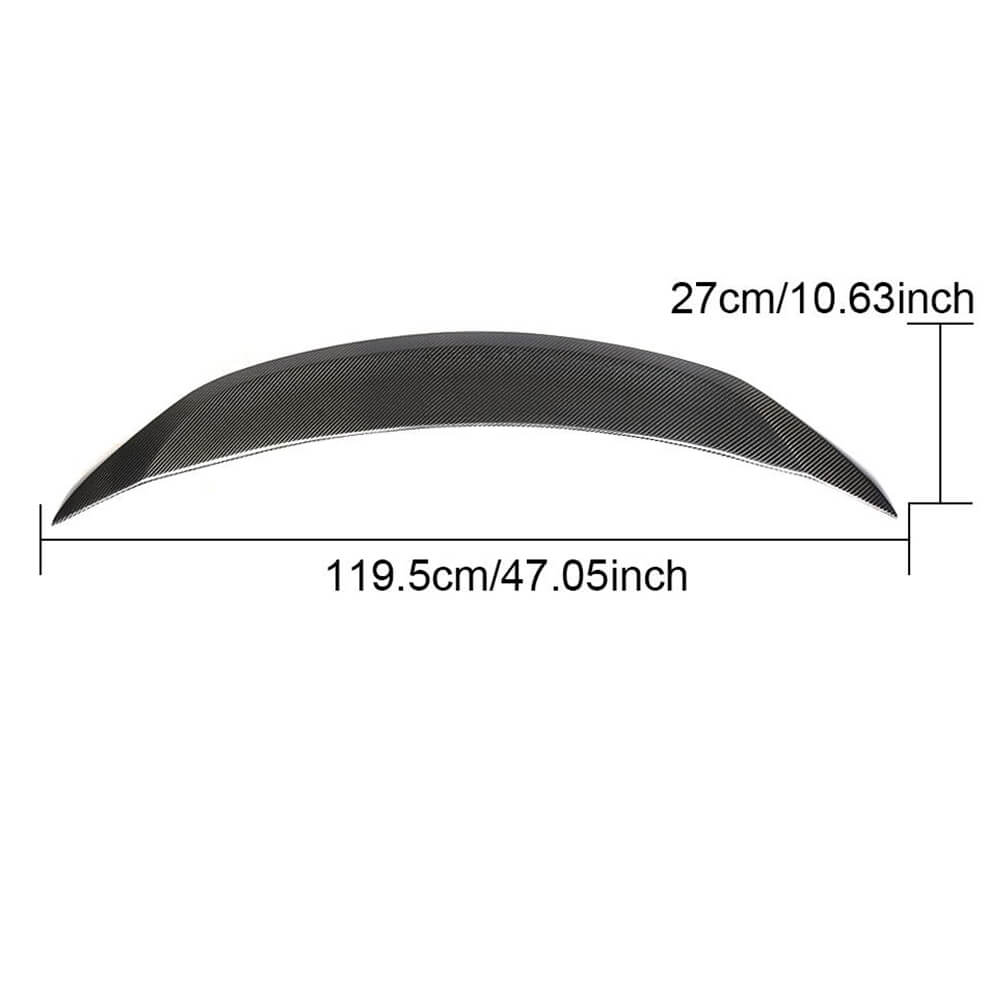 Infiniti Q60 Q60S 2017-2022 Rear Trunk Spoiler Carbon Fiber-Ahacarbon