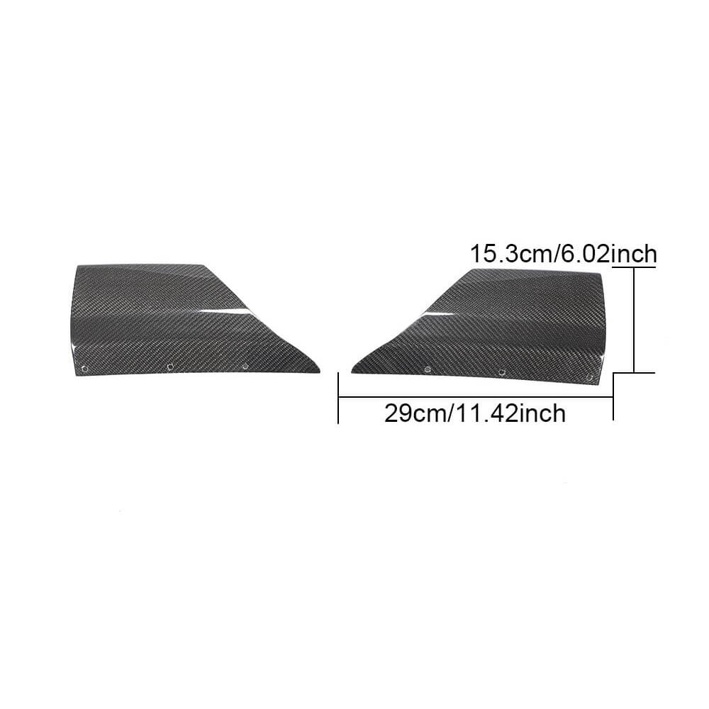 Audi RS3 8V.5 Sedan Facelift 2017-2019 Rear Bumper Splitters Carbon Fiber-Ahacarbon