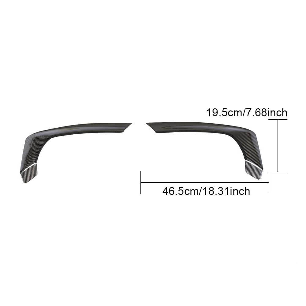 BMW 5 Series F90 M5 Pre-LCI 2018-2020 Rear Bumper Splitters Carbon Fiber-Ahacarbon
