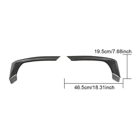 BMW 5 Series F90 M5 Pre-LCI 2018-2020 Rear Bumper Splitters Carbon Fiber-Ahacarbon
