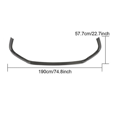 Lexus ES300h ES350 Base / F Sport Sedan 18-20 Front Bumper Lip Carbon Fiber-Ahacarbon