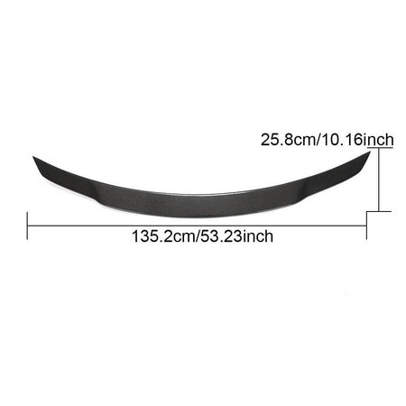 Mercedes Benz SLK SLC Class R172 Convertible 2012-2019 Rear Trunk Spoiler Carbon Fiber-Ahacarbon