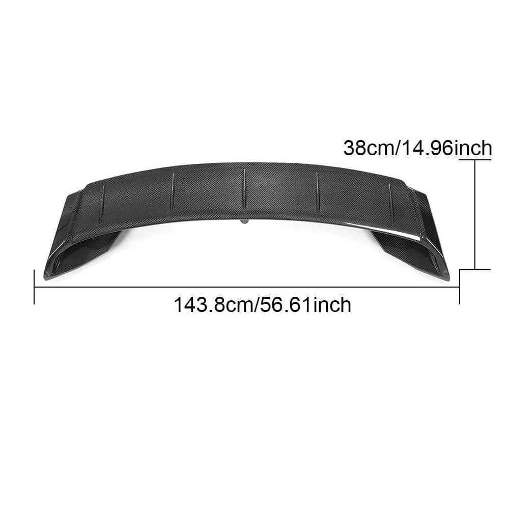 Maserati Ghibli S Q4 2014-2020 Rear Trunk Spoiler Carbon Fiber-Ahacarbon