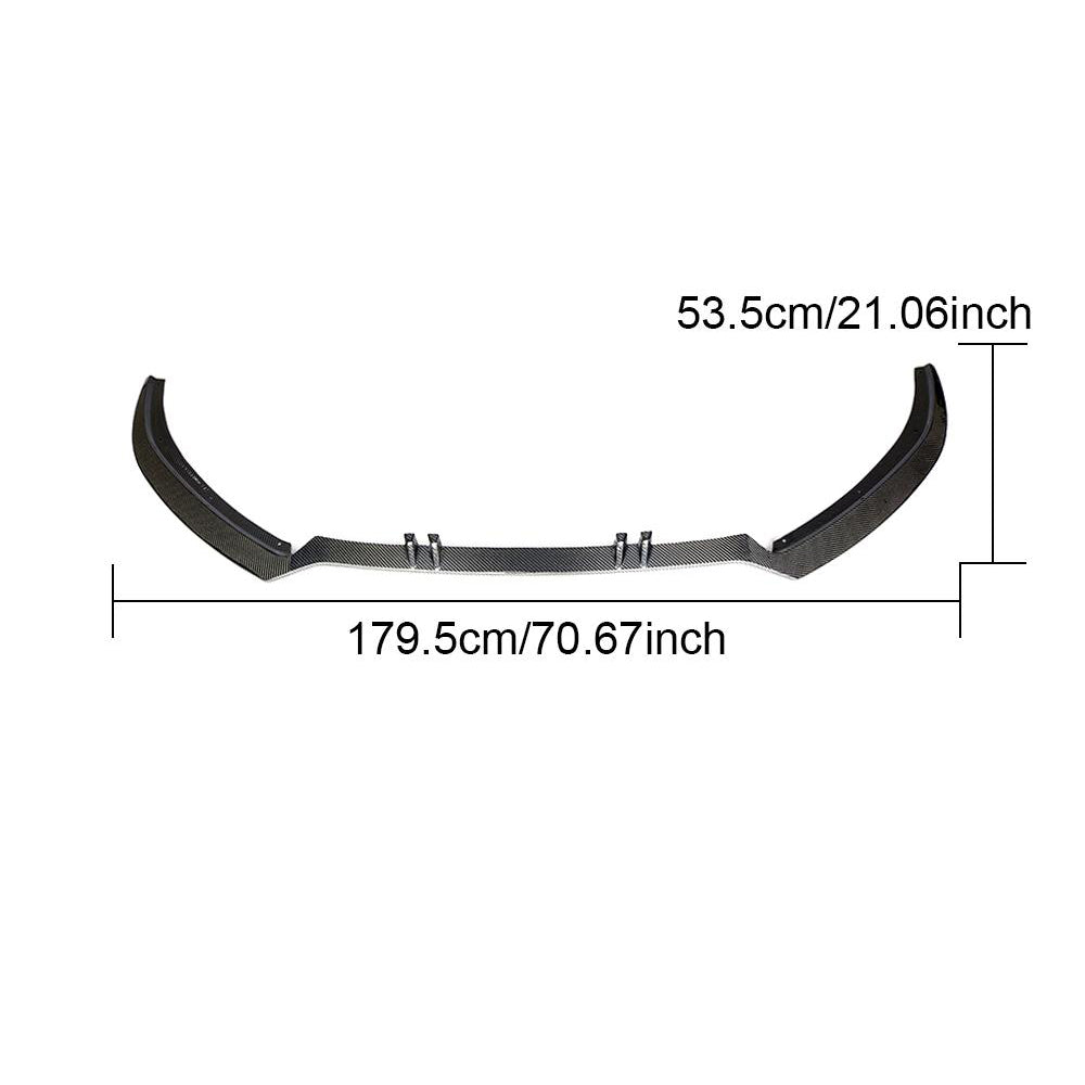 Audi S6 A6 C7 Sline Sedan Facelift 2016-2019 Front Bumper Lip Carbon Fiber-Ahacarbon