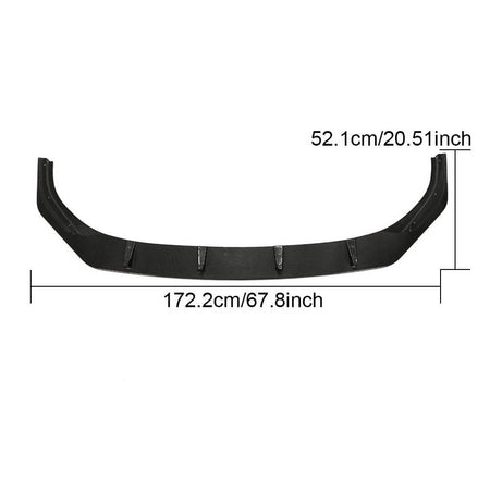 Volkswagen VW Golf 8 MK8 R 2021UP Front Bumper Lip Carbon Fiber-Ahacarbon