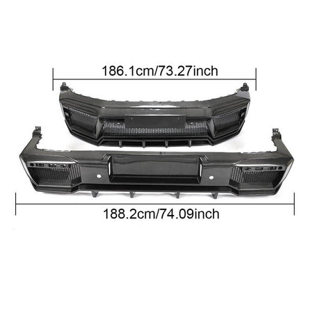 Mercedes Benz G Class W463 2019UP Front Rear Bumper Dry Carbon Fiber-Ahacarbon