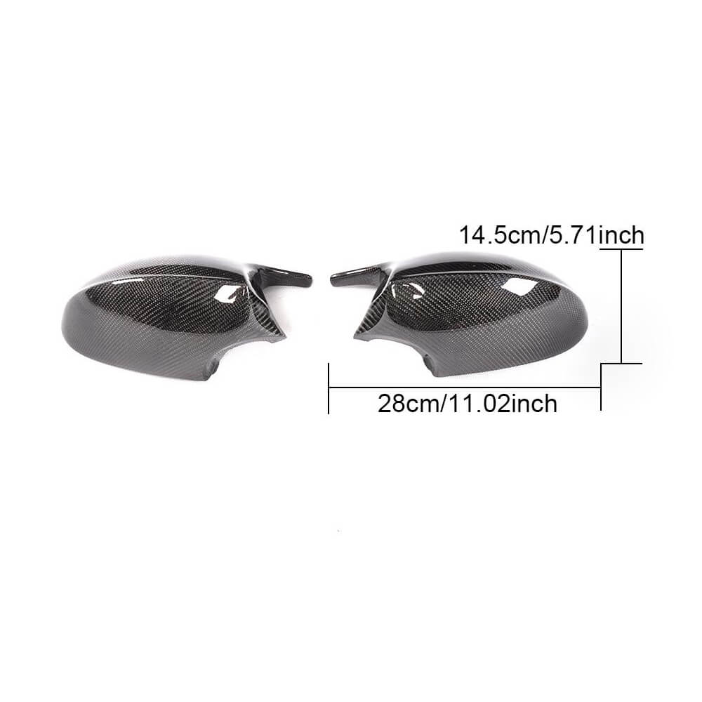 BMW 3 Series E90 E91 05-07 E92 E93 06-09 Mirror Covers LHD Pair Carbon Fiber-Ahacarbon