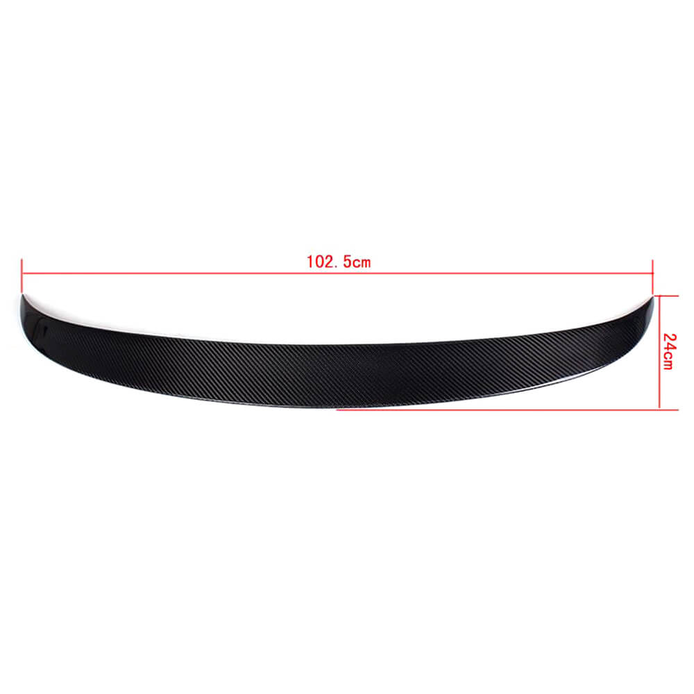 Volkswagen VW Scirocco Base Hatchback Non-R 2008-2014 Rear Roof Spoiler Carbon Fiber-Ahacarbon