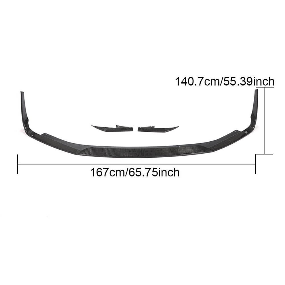 Subaru BRZ Coupe 2017-2020 Front Bumper Lip Carbon Fiber-Ahacarbon