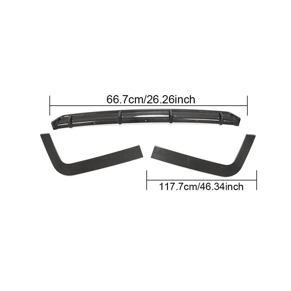 Volkswagen VW Multivan Transporter T6 2015-2020 Rear Bumper Diffuser Carbon Fiber-Ahacarbon