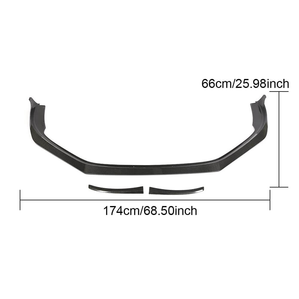 Porsche 718 Boxster Cayman 2016-2019 Front Bumper Lip Carbon Fiber-Ahacarbon