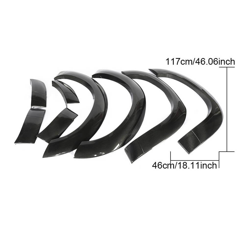 Dodge Challenger Coupe 2015-2019 Wheel Arch Trims Carbon Fiber-Ahacarbon