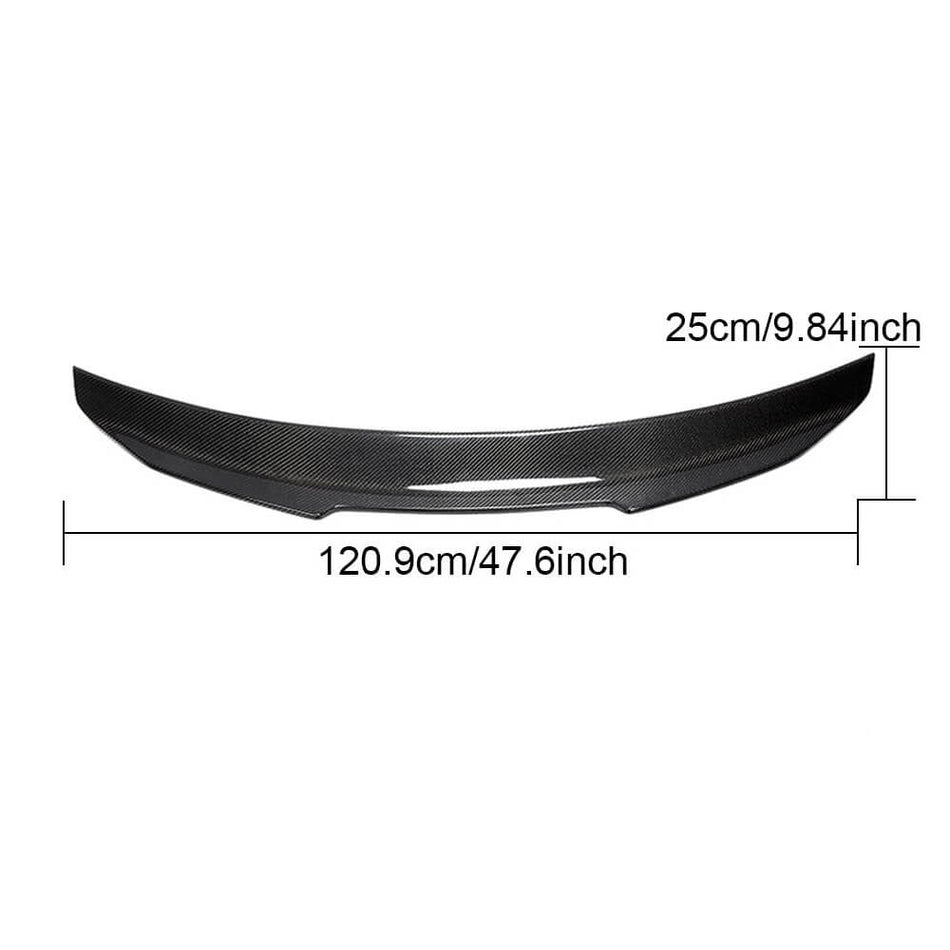 Audi A4 B8.5 Base Sedan Facelift 2013-2016 Rear Trunk Spoiler Carbon Fiber/FRP-Ahacarbon