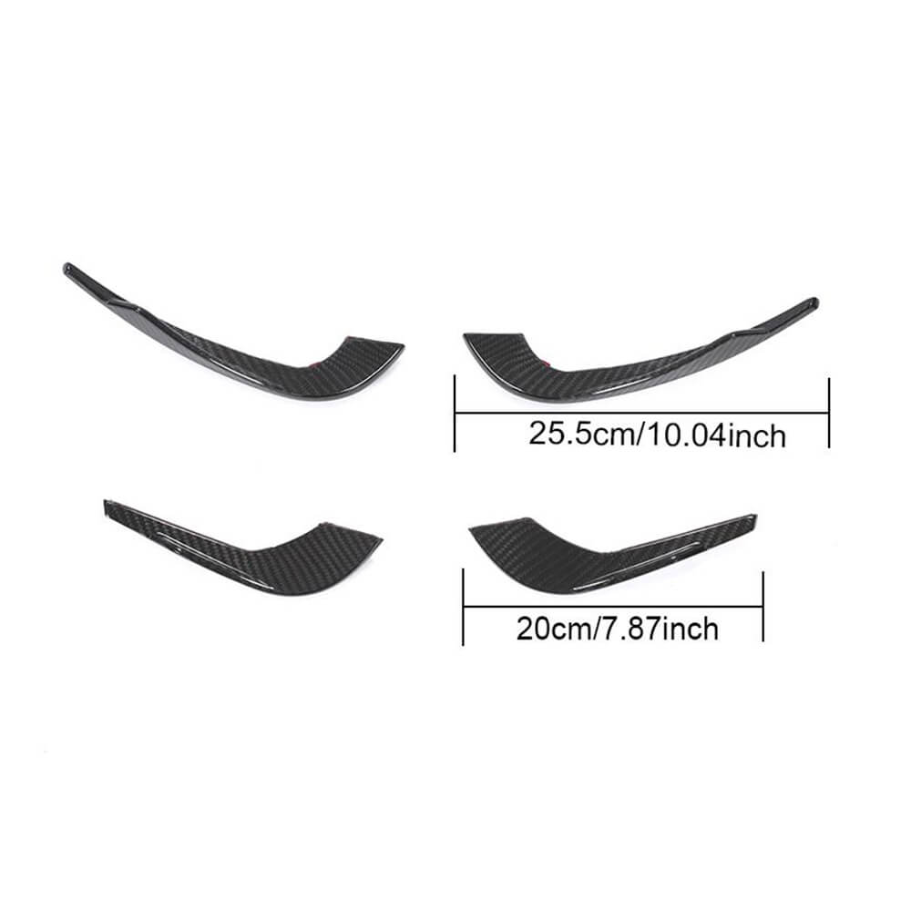 Audi S4 A4 S Line B9 Sedan 2017-2020 Front Bumper Vents Dry Carbon Fiber-Ahacarbon