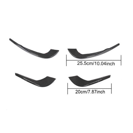 Audi S4 A4 S Line B9 Sedan 2017-2020 Front Bumper Vents Dry Carbon Fiber-Ahacarbon