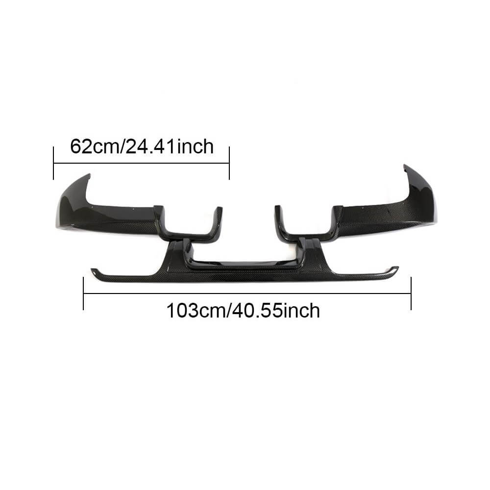 Mercedes Benz W447 Vito 2016-2019 Rear Bumper Diffuser Carbon Fiber-Ahacarbon