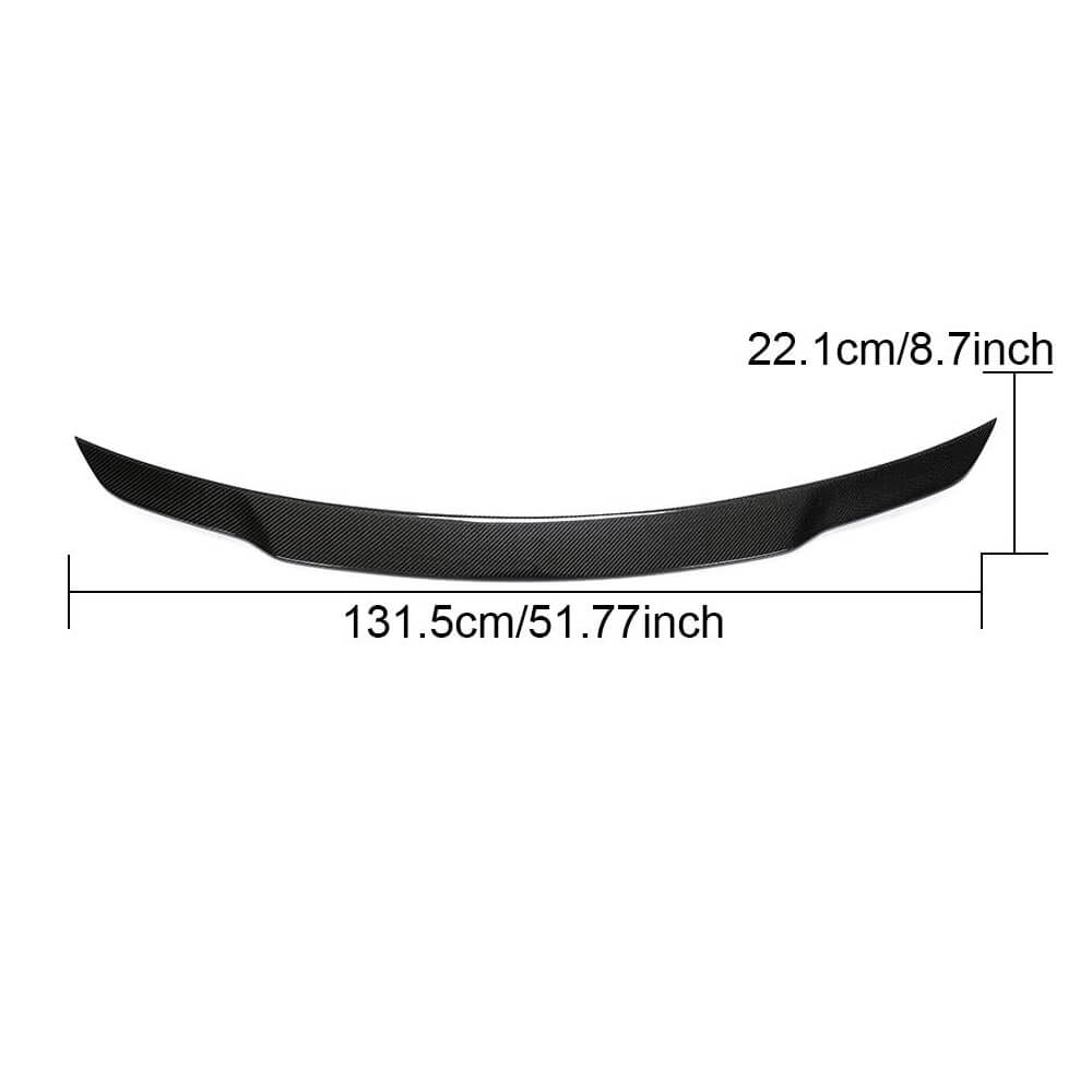 For Mercedes Benz W221 Carbon Fiber Rear Trunk Spoiler Boot Wing Lip | S280 S300 S350 S400 S450 S500 550 S63 AMG-Ahacarbon