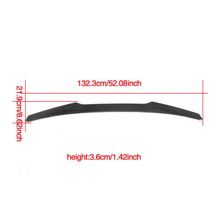 Ford Mustang Coupe 2015-2020 Rear Trunk Spoiler Carbon Fiber-Ahacarbon
