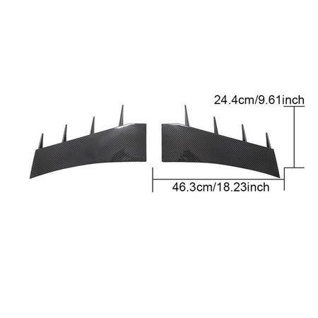 Audi R8 V10 Gen 2 4S 2016-2019 Front Bumper Vents Dry Carbon Fiber-Ahacarbon