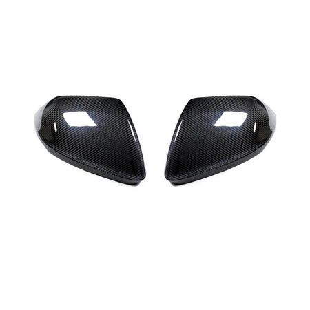 Lamborghini Urus Audi Q8 2018-2021 Mirror Caps Add-on Dry Carbon Fiber-Ahacarbon