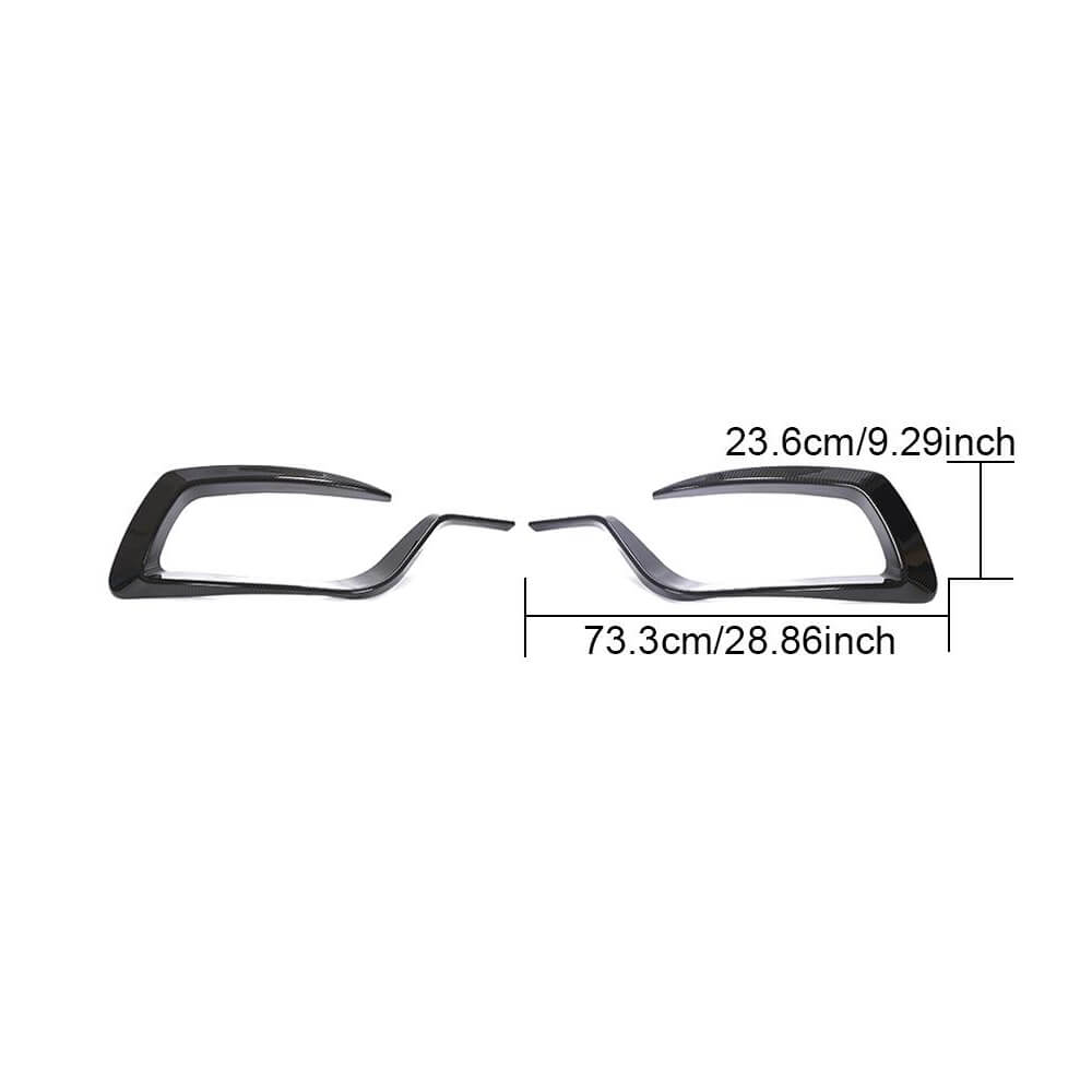 Mercedes Benz W447 Vito 2020UP Front Bumper Vents Dry Carbon Fiber-Ahacarbon