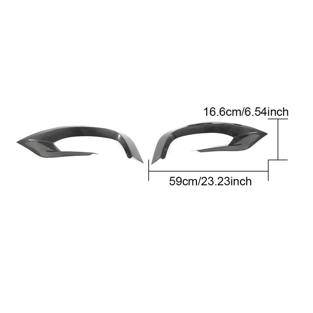 Mercedes Benz W222 Sport Pre-facelift 2014-2017 Front Bumper Vents Carbon Fiber-Ahacarbon