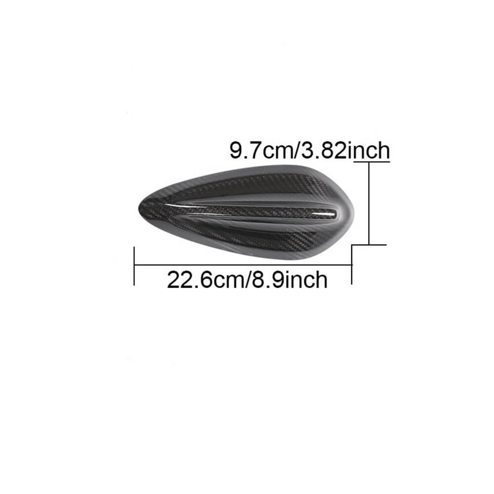 Universal Car Car Shark Fin Roof Antenna Real Dry Carbon Fiber-Ahacarbon