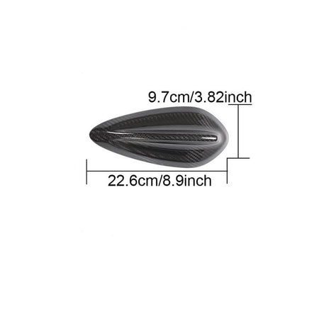 Universal Car Car Shark Fin Roof Antenna Real Dry Carbon Fiber-Ahacarbon