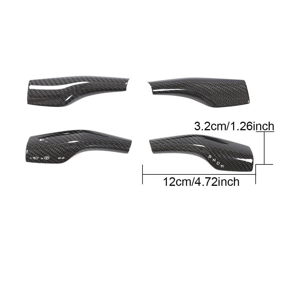 Tesla Model 3 2016-2021 Headlight Paddles Controller Carbon Fiber-Ahacarbon
