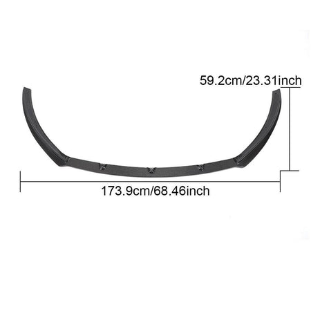 Volkswagen VW CC Sedan 2013-2018 Front Bumper Lip Carbon Fiber-Ahacarbon