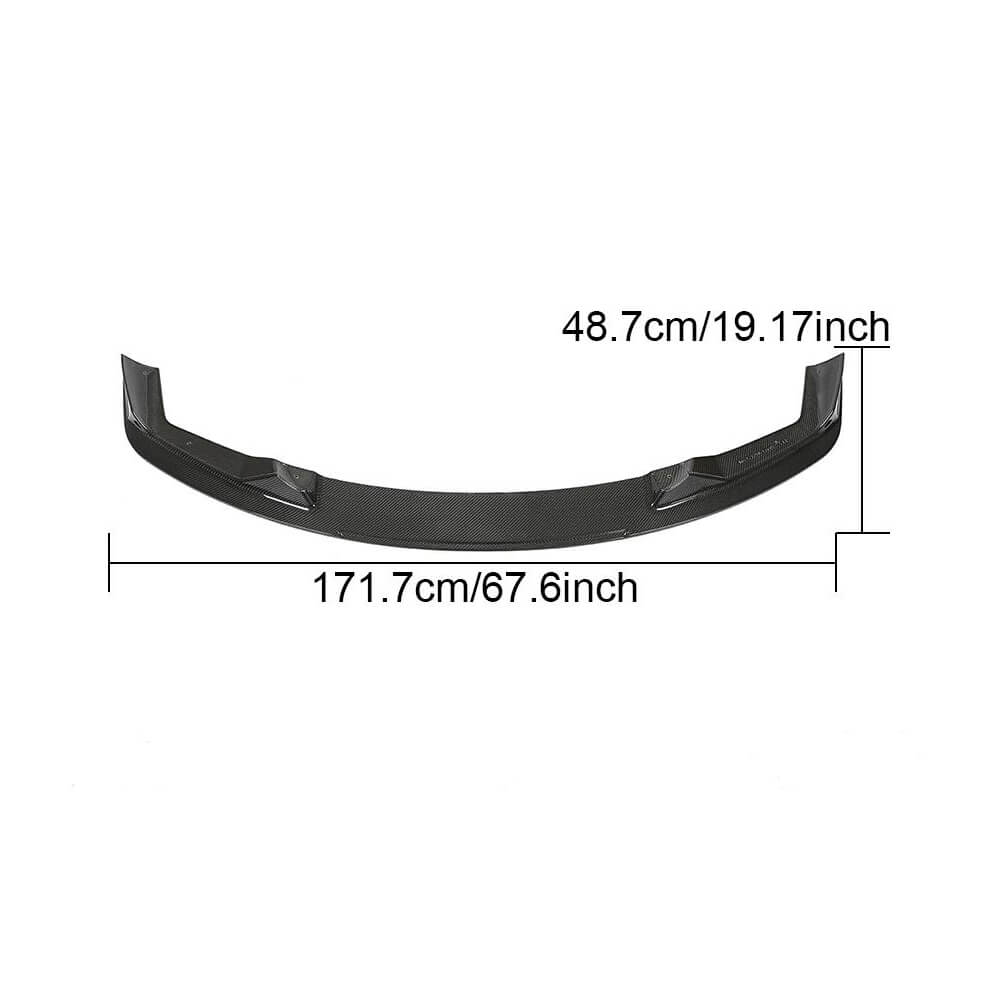 BMW 2 Series F87 M2 Competition M2C 2018-2021 Front Bumper Lip Carbon Fiber-Ahacarbon