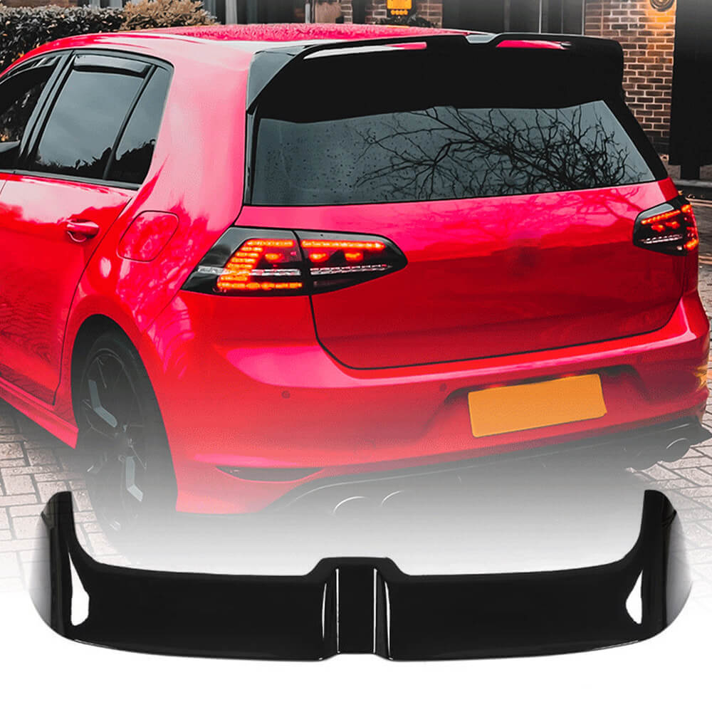 Volkswagen VW Golf 7 7.5 MK7 MK7.5 GTI R 2014-2019 Rear Roof Spoiler Carbon Fiber/ABS-Ahacarbon