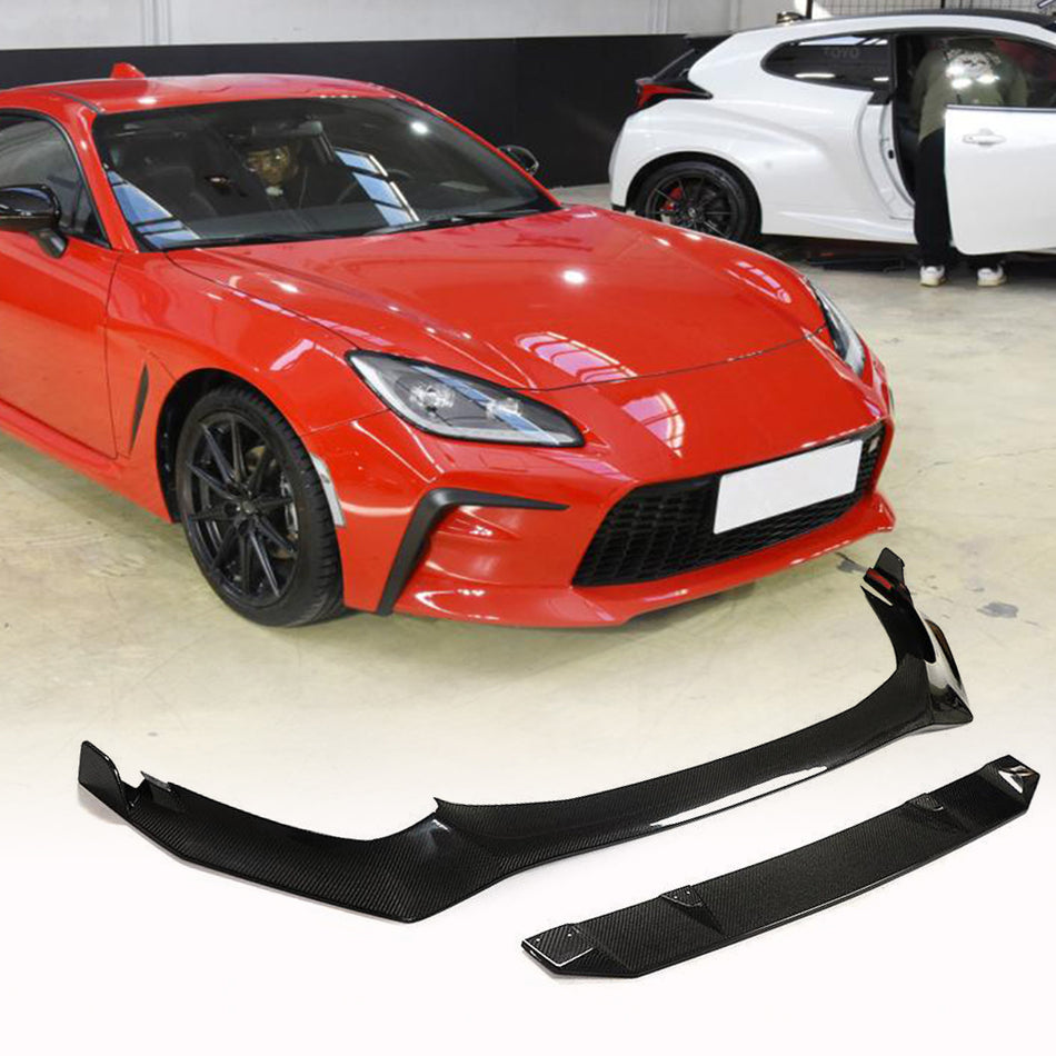 Toyota GR86 Coupe 2-Door 2022-2023 Front Bumper Lip Carbon Fiber-Ahacarbon